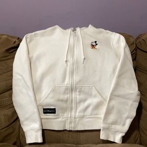 Disney Hoodie - White, Size Large.